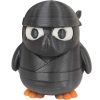 Ninja Penguin Figurine – Stealthy Black Penguin Statue with Mask & Headband – Funny Martial Arts-Inspired Desk Décor – 3D Printed in Canada — 3D Printed Collectible by 3DCentral