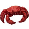 Realistic Crab Figurine – Lifelike 3D Printed Marine Crab Model in Glossy Red for Ocean Decor, Coastal Display, or Collector Shelf – 3D Printed in Canada — 3D Printed Collectible by 3DCentral