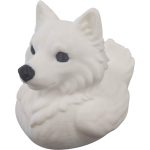 American Eskimo Dog Duck Figurine