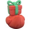 Wrapped Gift Box Duck Figurine – Festive 3D Printed Duck Sculpture with Present Head & Bow – Unique Desk Ornament, Christmas Decor, Collectible Display Piece – 3D Printed in Canada — 3D Printed Collectible by 3DCentral