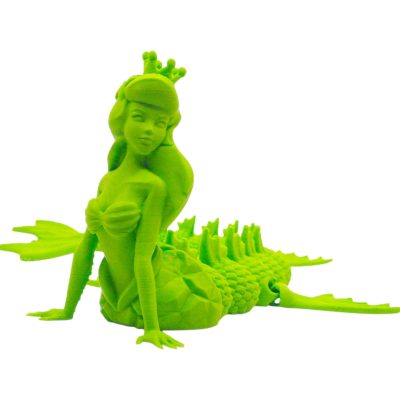 Articulated Mermaid Figurine – Elegant Print-in-Place Sea Princess for Desk Display, Fidgeting & DIY Painting – 3D Printed in Canada — 3D Printed Collectible by 3DCentral