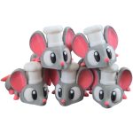 5-Pack Mini Baby Chef Mouse Figurines
