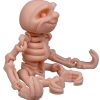 Poseable Skeleton Sloth Figurine – Articulated Creepy Cute Desk Buddy & Halloween Collectible Décor for Teens & Adults – 3D Printed in Canada — 3D Printed Collectible by 3DCentral