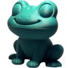 Smiling Frog Figurine – Cute Frog Statue for Shelf, Desk, or Garden Decor – 3D Printed in Canada — 3D Printed Collectible by 3DCentral