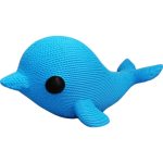 Knitted Dolphin Figurine