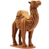 Wooden Camel Sculpture – Middle Eastern Desert Decor Figurine in Wood-Finish PLA – 3D Printed in Canada — 3D Printed Collectible by 3DCentral