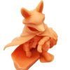 The Fearless Fox Figurine – Fox Hero Sitting on a Stone with Cape – Fantasy Miniature for Collecting, Display or Painting – 3D Printed in Canada — 3D Printed Collectible by 3DCentral