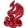 Soaring Flame Bird Sculpture with Flowing Wings & Fiery Base – Mythical Ascending Creature Figurine – DIY Paintable Fantasy Statue – 3D Printed in Canada — 3D Printed Collectible by 3DCentral