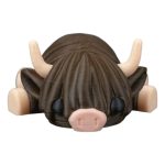 5-Pack Highland Cow Figurines – Cute Collectible Cow Set for Desk, Shelf, or Display – Farm Animal-Themed Highland Bull Décor