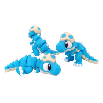 5-Pack Mini Baby Gob T-Rex Figurines – Articulated Dinosaur Desk Pets, Collectible Pocket Dinos for Teens & Adults – 2 Inch Poseable Figures — 3D Printed Collectible by 3DCentral