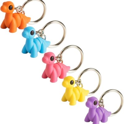 5-Pack Mini Baby Zou Brontosaurus Figurines – Cute Dinosaur Collectibles, Prehistoric Gifts & Desk Décor — 3D Printed Collectible by 3DCentral