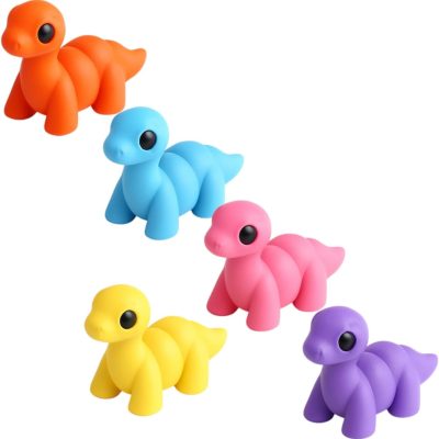 5-Pack Mini Baby Zou Brontosaurus Figurines – Cute Dinosaur Collectibles, Prehistoric Gifts & Desk Décor — 3D Printed Collectible by 3DCentral