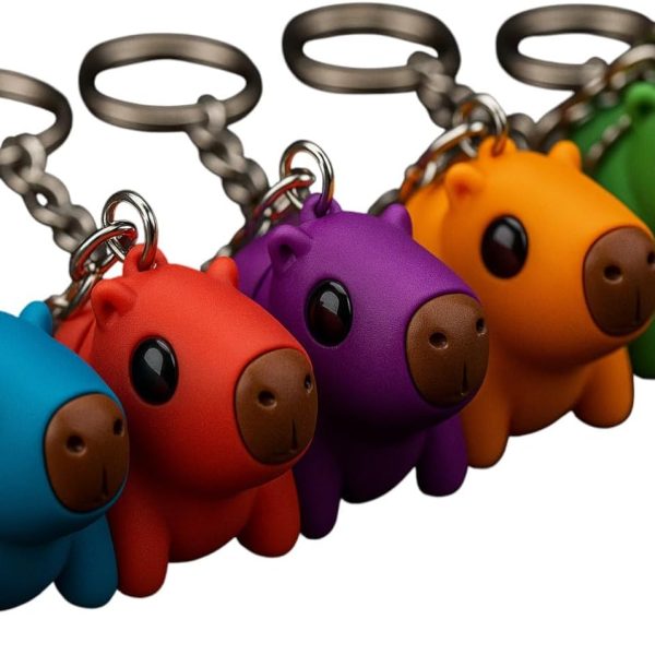 5-Pack Mini Zou Capybara Figurines – Kawaii
