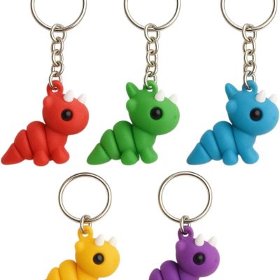 5-Pack Mini Baby Zou Triceratops Figurines – Cute Dinosaur Collectibles, Prehistoric Gifts & Desk Décor — 3D Printed Collectible by 3DCentral