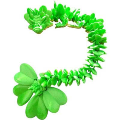 Lucky Clover Dragon – Articulated Shamrock Figurine for St. Patrick’s Day, Fidget Fantasy Collectible or Seasonal Display – 3D Printed in Canada — 3D Printed Collectible by 3DCentral