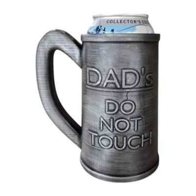 Dad’s Do Not Touch Can Holder – Funny Tankard-Style Drink Sleeve with Handle for 12oz Cans – 3D Printed in Canada — 3D Printed Collectible by 3DCentral