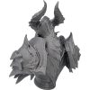 Demonic Armor Bust Display – Spiked Fantasy Helmet & Shoulder Armor Figurine for Display, Dioramas, or RPG Worldbuilding – 3D Printed in Canada — 3D Printed Collectible by 3DCentral
