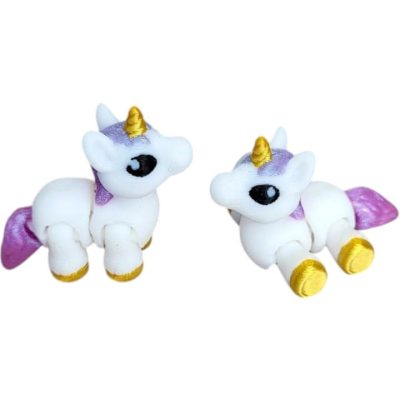 Unicorn Cinder Hatchling Figurine – Flexible Articulated Mythical Creature Desk Pet & Collectible Sculpture – Unique 3D Printed Fantasy Gift for Teens & Adults – 3D Printed in Canada — 3D Printed Collectible by 3DCentral