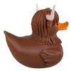 Highland Cow Duck Figurine – Off-Road Rubber Duck for Duck Duck 4x4, Cruise Ship Hiding, Dashboard Collectible, Vehicle Ducks, Collectible Display – 3D Printed in Canada — 3D Printed Collectible by 3DCentral