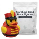 Marching Band Duck Figurine – Cute Musical-Themed Rubber Duck Statue for Display, Desk, or Collector Shelf – 3D Printed in Canada