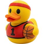 Basketball Duck Collectible Figurine - Unique Desk Decor for Sports Lovers - Gift for Adults
