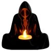 Hooded Figure LED Tea Light Holder – Faceless Cloaked Reaper Style 3D Printed Candle Cover for Spooky Ambiance & Gothic Decor – Battery Candle Not Included – 3D Printed in Canada — 3D Printed Collectible by 3DCentral