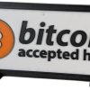 Bitcoin Accepted Here Sign — 3D Printed Figurines by 3DCentral