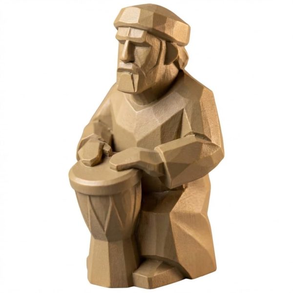 Figurine rythme sculptée bois – déco musique