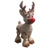 Red-Nosed Reindeer Figurine – Articulated Holiday Collectible — 3D Printed Articulated Figurines by 3DCentral