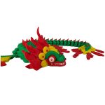 3DCENTRAL.CA Articulated Quetzalcoatl Figurine – Movable Desk Toy for Decorative Display, Focus, Anxiety, ADHD – Collectible Sensory Tool for Teens and Adults