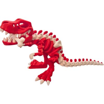 Articulated Skeleton T-Rex Figurine – Crimson Fang – Prehistoric Dinosaur Collectible for Teens & Adults – Stress Relief & Collectible – 3D Printed in Canada — 3D Printed Collectible by 3DCentral