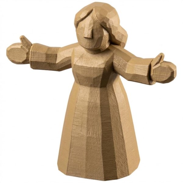 Wood Carved Welcome Home Figurine