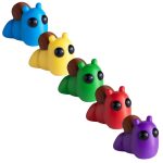 5-Pack Mini Tiny Zou Snail Figurines – Cute Snail Collectibles, Woodland Garden Décor & Kawaii Animal Gifts – 3D Printed in Canada (Miniatures Mystery)