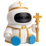 Cleric Robot Collectible Figurine - Unique Desk Decor for Collectors for Adults