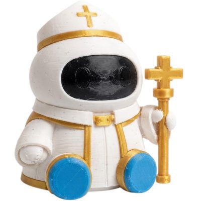 Cleric Robot Collectible Figurine - Unique Desk Decor for Collectors for Adults