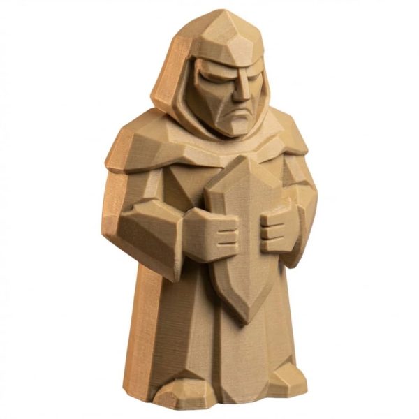 Chevalier gardien sacré sculpté bois