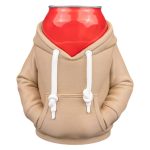 Hoodie Can Holder Sleeve – Funny Sweatshirt Drink Cover for Cans – Cozy Novelty Soda or Beer Insulator Gift for Teens & Adults