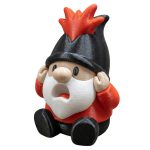Mind-Blown Gnome Figurine — Funny Shocked Gnome Shelf Sitter for Desk or Garden DÃ©cor — Red & Black Miniature Gnome Collectible — for Teens & Adults