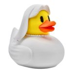 Bride Duck Figurine - Rubber Duck Alternative - Wedding Cake Topper, Bridal Shower Favor, Engagement Party Gift - Ducks for Jeeps, Cruise Ship Hiding