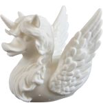 Pegasus Duck Figurine – Mythical Unicorn Duck Sculpture with Wings – Whimsical Collectible for Desk, Shelf or Gift