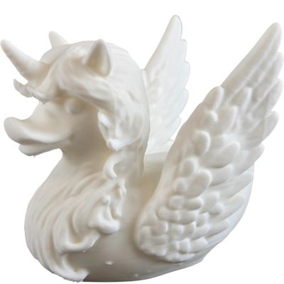 Pegasus Duck Figurine – Mythical Unicorn Duck Sculpture with Wings – Whimsical Collectible for Desk, Shelf or Gift – 3D Printed in Canada — 3D Printed Collectible by 3DCentral