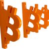 Bitcoin Symbol Coat Hanger Set — 3D Printed Figurines by 3DCentral