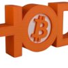 Bitcoin HODL Display Sign — 3D Printed Figurines by 3DCentral