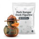 Park Ranger Duck Figurine – Forest Ranger Uniform Duck Décor, Collector Gift for Nature Lovers & Hikers