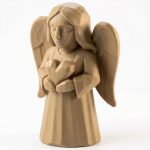 Wood Carved Angel of Everlasting Love Figurine – Wood Carved Style Angel