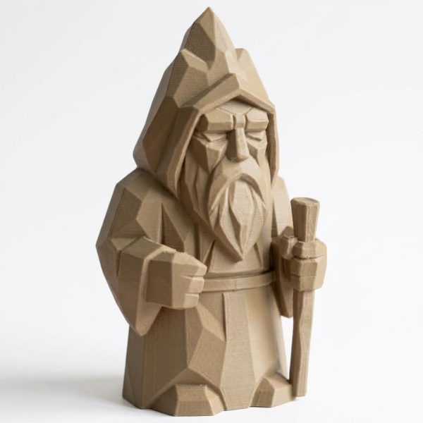 Sorcier esprit de la montagne sculpté façon bois