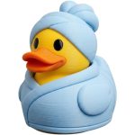Bath Towel Duck Collectible Figurine - Unique Desk Decor for Adults - Conversation Starter