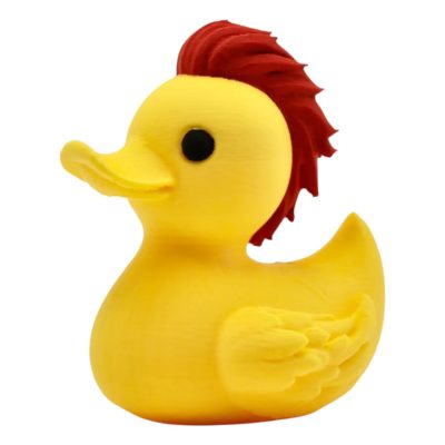 Rock Star Duck Figurine – Funny Punk Duck for Desk, Car, Dashboard, Jeep Ducks, Collectible Ducks for Adults – Quirky Décor Gift – 3D Printed in Canada — 3D Printed Collectible by 3DCentral