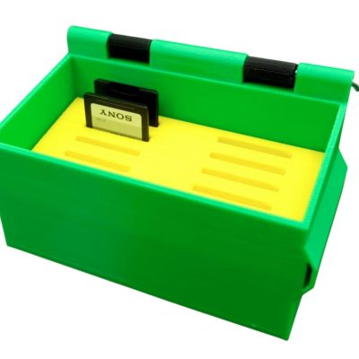 Mini Dumpster SD Card Holder – Fun Hinged Bin for Secure SD Storage – Photography & Tech Desk Organizer – 3D Printed in Canada — 3D Printed Collectible by 3DCentral