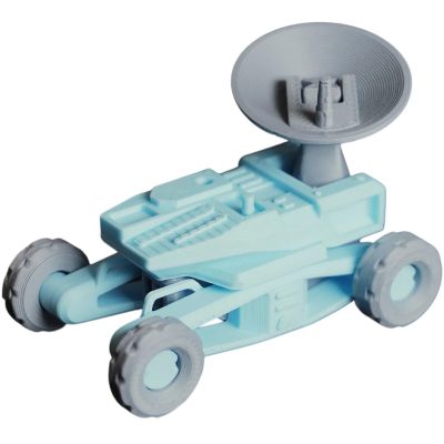 Recon Rover – 10-Part DIY Sci-Fi Terrain Vehicle Model Kit with Rotating Antenna and Snap-Fit Wheels – 3D Printed in Canada — 3D Printed Collectible by 3DCentral